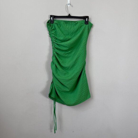 SNDYS x Molly King Nobu Mini Dress Womens 6 Green Strapless Ruched Revolve Party - Picture 5 of 16